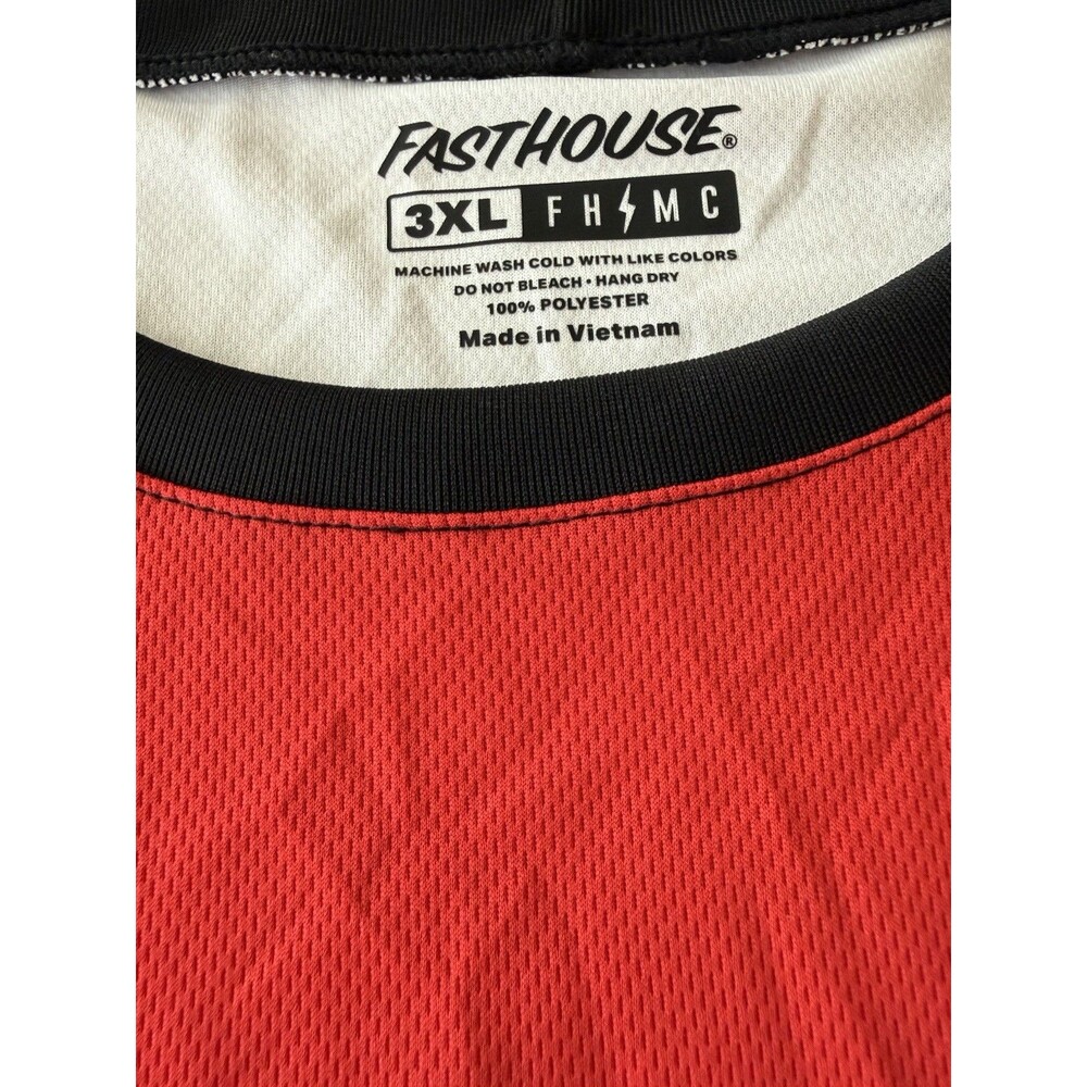 Grindhouse Fasthouse Omega Jersey Size 3X 2802-4113 Red White Blue Cycling - Picture 3 of 10